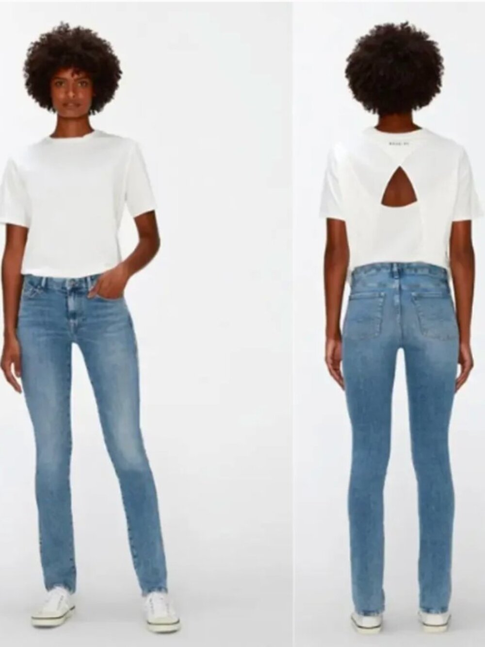 7 For All Mankind Light Blue Straight Leg Jeans size 29